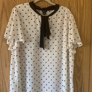 Black and White Polka Dot Blouse